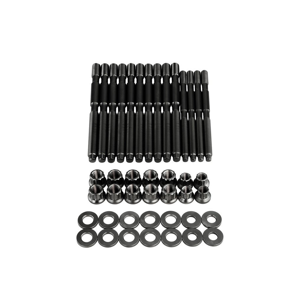 Burnished head stud set for BMW N55 engine