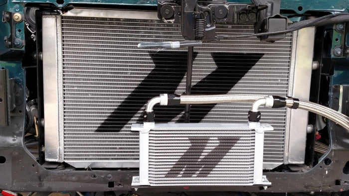 Mishimoto Universal 10-Row Oil Cooler Kit, Silver