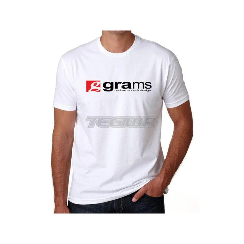 Grams Performance Logo T-Shirt White Medium