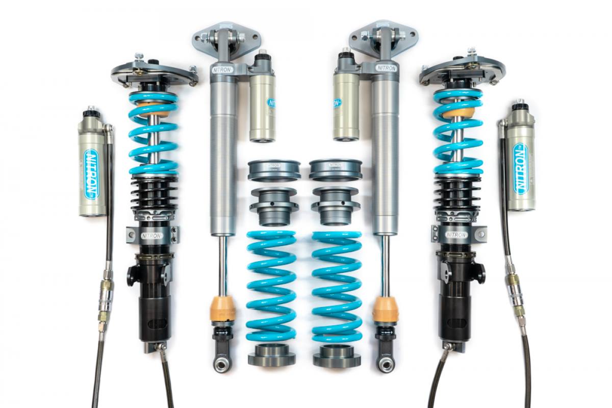 Nitron NTR R3 coilover kit, representative system-family image. Ford Focus Mk II fitment is not confirmed by the photo.