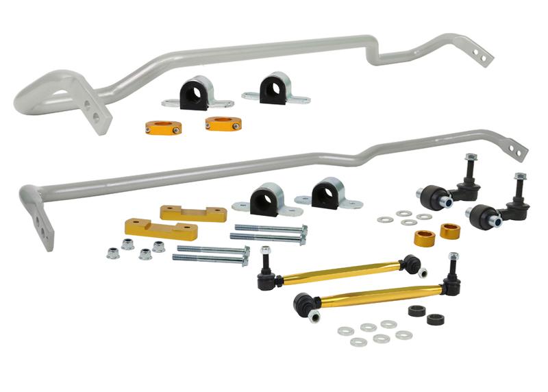Whiteline BWK018 front and rear sway bar kit with BWF21XZ and BWR24Z bars